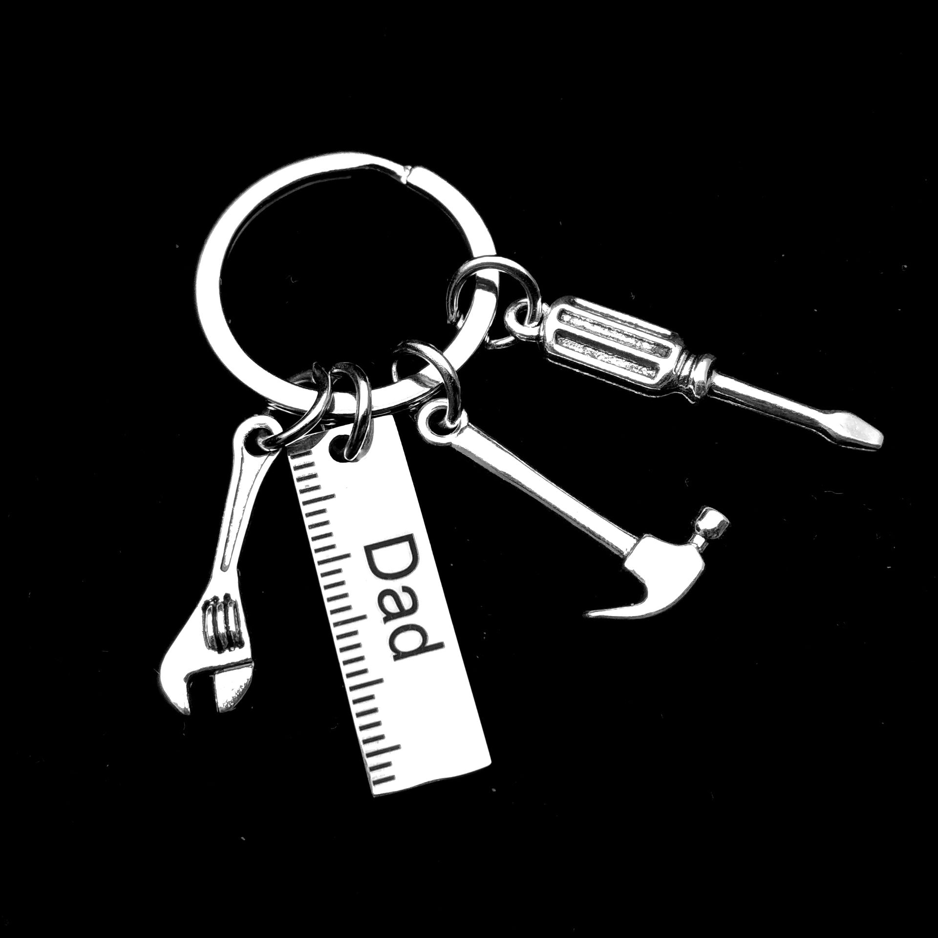 Wholesale Father's Day Stainless Steel Tool Keychain